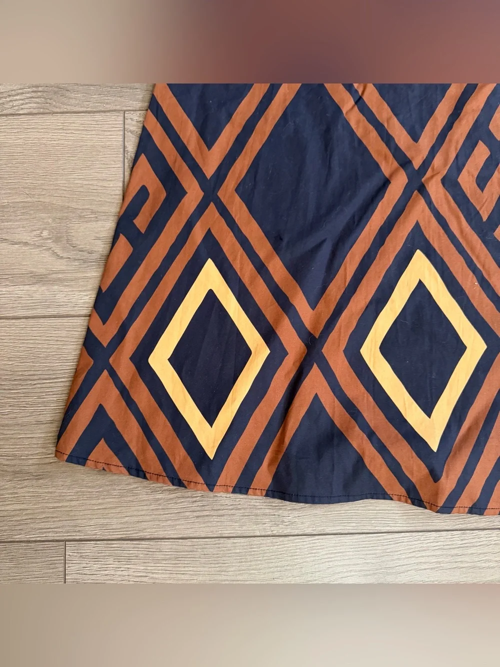 NWT PORRIDGE Anthropologie Geometric Print V-Neck Midi Dress Size XS - Picture 8 of 10